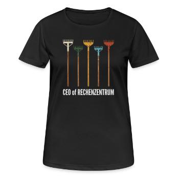 Rechenzentrum Gärtner Garten Gartenarbeit - Frauen T-Shirt atmungsaktiv - Schwarz - Vorne - AI Model Female 172 light (172cm)