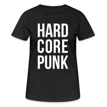 Hardcore Punk Bold Typografie - Frauen T-Shirt atmungsaktiv - Schwarz - Vorne - AI Model Female 172 light (172cm)