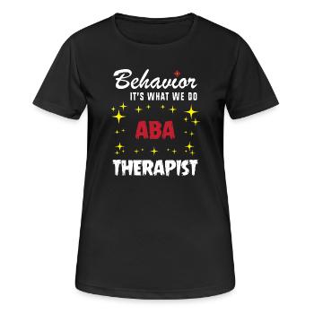 Verhaltenstherapie Therapie Verhalten - Frauen T-Shirt atmungsaktiv - Schwarz - Vorne - AI Model Female 172 light (172cm)
