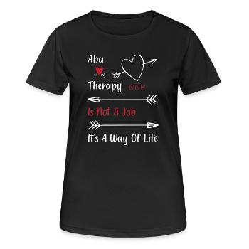 Verhaltenstherapie Therapie Verhalten - Frauen T-Shirt atmungsaktiv - Schwarz - Vorne - AI Model Female 172 light (172cm)