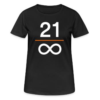 Bitcoin digitales Geld Wertspeicher Finanzen - Frauen T-Shirt atmungsaktiv - Schwarz - Vorne - AI Model Female 172 light (172cm)