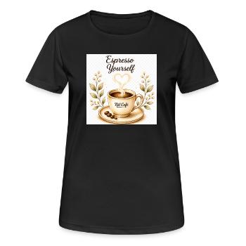 expressoyourself - Women's Breathable T-Shirt - black - Front - AI Model Female 172 light (172cm)