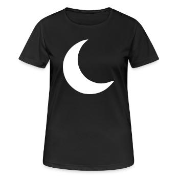 Don Blanc Croissant de Lune - T-shirt respirant Femme - noir - Devant - AI Model Female 172 light (172cm)