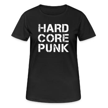Hardcore Punk Distressed Typography - Women's Breathable T-Shirt - black - Front - AI Model Female 172 light (172cm)