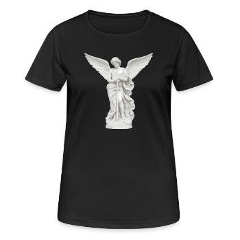 Himmlischer Schutzengel mit Schwert - Frauen T-Shirt atmungsaktiv - Schwarz - Vorne - AI Model Female 172 light (172cm)