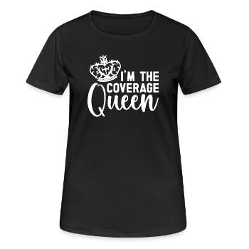 Insurance Agent Costume Coverage Queen Medicare - Frauen T-Shirt atmungsaktiv - Schwarz - Vorne - AI Model Female 172 light (172cm)