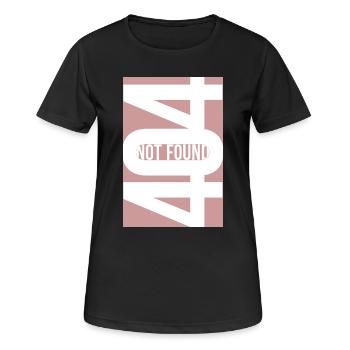 404 Not Found - Dusty Rose - Frauen T-Shirt atmungsaktiv - Schwarz - Vorne - AI Model Female 172 light (172cm)