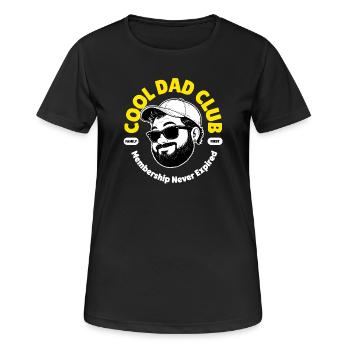 Cool Dad Club Papa Geschenk Vatertag Familie - Frauen T-Shirt atmungsaktiv - Schwarz - Vorne - AI Model Female 172 light (172cm)