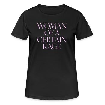 Woman Of A Certain Rage T-Shirt Rosa Elegant - Frauen T-Shirt atmungsaktiv - Schwarz - Vorne - AI Model Female 172 light (172cm)