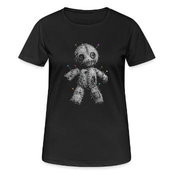 Poupée vaudou - T-shirt respirant Femme - noir - Devant - AI Model Female 172 light (172cm)