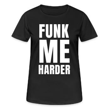Funk me Harder - Women's Breathable T-Shirt - black - Front - AI Model Female 172 light (172cm)