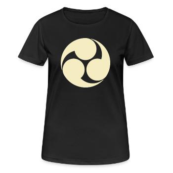 Oriental Vintage Pale Yellow Kobayakawa Japan Mon - Women's Breathable T-Shirt - black - Front - AI Model Female 172 light (172cm)