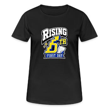 5th Grade First Day Rising 5th Fifth Grader Gift - Women's Breathable T-Shirt - black - Front - AI Model Female 172 light (172cm)