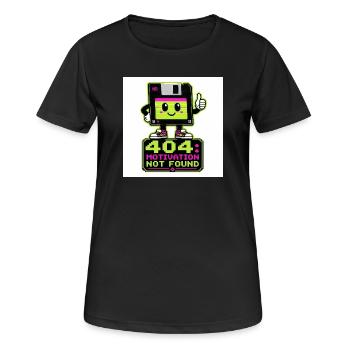 Retro 404 Motivation not found - Women's Breathable T-Shirt - black - Front - AI Model Female 172 light (172cm)