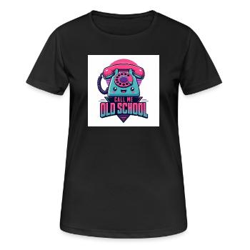 Call Me Old School - Women's Breathable T-Shirt - black - Front - AI Model Female 172 light (172cm)