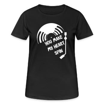 Vinyl - Women's Breathable T-Shirt - black - Front - AI Model Female 172 light (172cm)
