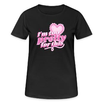 Pretty Ladies - Women's Breathable T-Shirt - black - Front - AI Model Female 172 light (172cm)