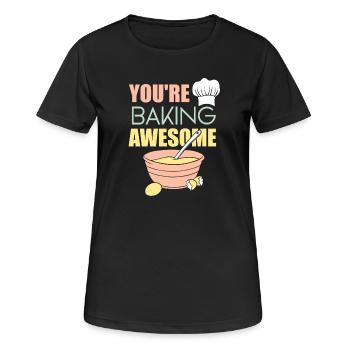 Cake Baking Pastry Chef Cake Baker - Women's Breathable T-Shirt - black - Front - AI Model Female 172 light (172cm)