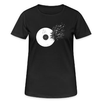 Vinyle - T-shirt respirant Femme - noir - Devant - AI Model Female 172 light (172cm)
