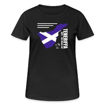 Tenerife Expatriate - Women's Breathable T-Shirt - black - Front - AI Model Female 172 light (172cm)