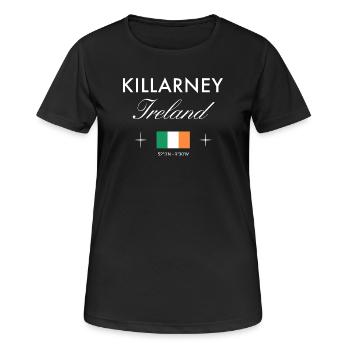 Killarney Coordonnées Irlande Souvenir de voyage - T-shirt respirant Femme - noir - Devant - AI Model Female 172 light (172cm)