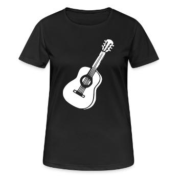 Guitare Music Gift Musicien Guitariste - T-shirt respirant Femme - noir - Devant - AI Model Female 172 light (172cm)