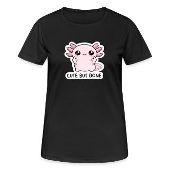 Pink Chibi Dragon Saying - Women's Breathable T-Shirt - black - Front - AI Model Female 172 light (172cm)