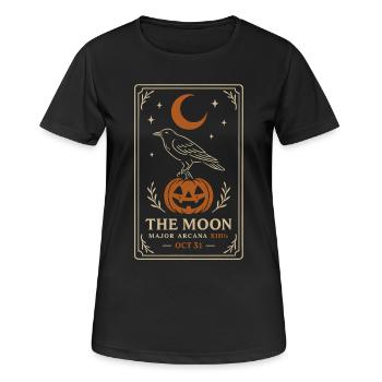 Corbeau Halloween Effrayant - T-shirt respirant Femme - noir - Devant - AI Model Female 172 light (172cm)