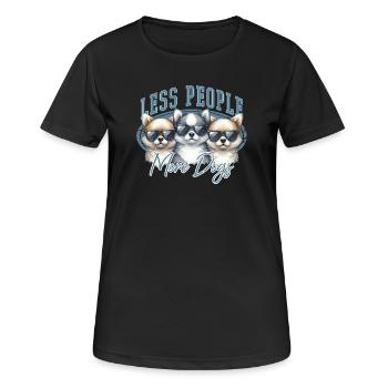 Dicton de chien - T-shirt respirant Femme - noir - Devant - AI Model Female 172 light (172cm)