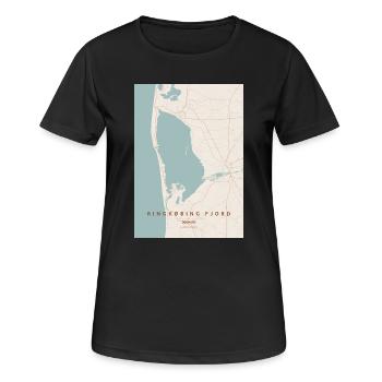 Ringkøbing Fjord Danmark - Women's Breathable T-Shirt - black - Front - AI Model Female 172 light (172cm)