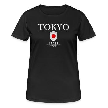 Tokyo Japon, souvenir Tokyo - T-shirt respirant Femme - noir - Devant - AI Model Female 172 light (172cm)
