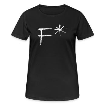 Fuck* - T-shirt respirant Femme - noir - Devant - AI Model Female 172 light (172cm)