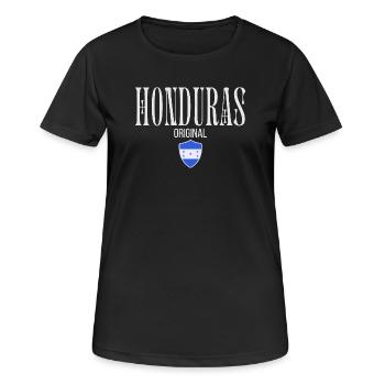 Ursprünglich aus Honduras, geboren in Honduras - Frauen T-Shirt atmungsaktiv - Schwarz - Vorne - AI Model Female 172 light (172cm)