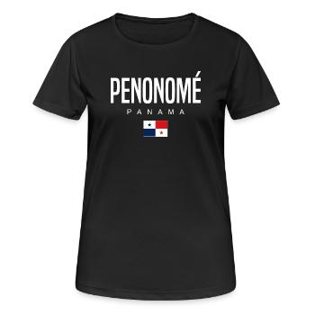 Penonomé Panama Panamaer - Frauen T-Shirt atmungsaktiv - Schwarz - Vorne - AI Model Female 172 light (172cm)