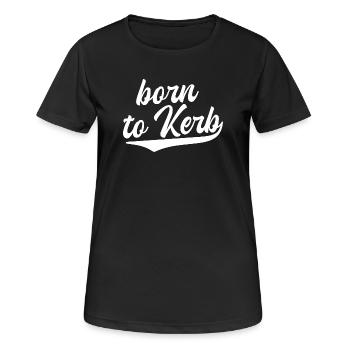 Né à Kerb / Kirchweih - T-shirt respirant Femme - noir - Devant - AI Model Female 172 light (172cm)