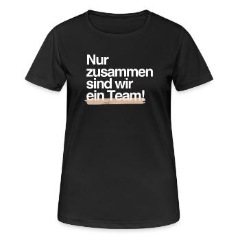 Strong Together — Team Spirit Design - Women's Breathable T-Shirt - black - Front - AI Model Female 172 light (172cm)