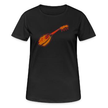 mandoline - Frauen T-Shirt atmungsaktiv - Schwarz - Vorne - AI Model Female 172 light (172cm)