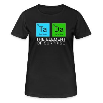 The Element Of Surprise - Women's Breathable T-Shirt - black - Front - AI Model Female 172 light (172cm)