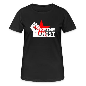 Résistance - N’ayez pas peur - T-shirt respirant Femme - noir - Devant - AI Model Female 172 light (172cm)