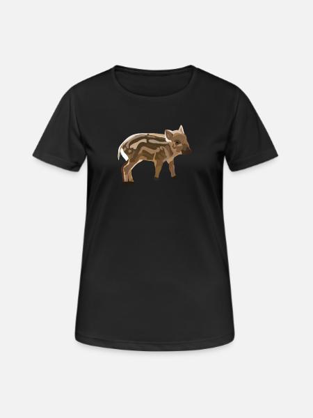 Freddy - Frischling - Frauen T-Shirt atmungsaktiv - Schwarz