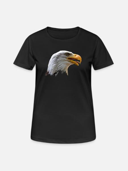 bald eagle - Women's Breathable T-Shirt - black
