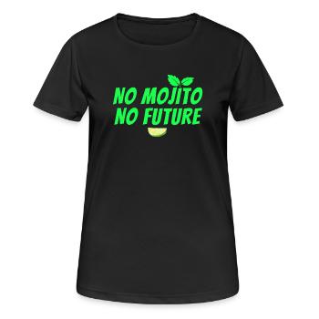 Mojito, Cocktail, Mojito-Fächer, Rum - Frauen T-Shirt atmungsaktiv - Schwarz - Vorne - AI Model Female 172 light (172cm)