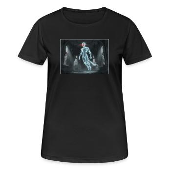 Digital ghost in the haunted house - Women's Breathable T-Shirt - black - Front - AI Model Female 172 light (172cm)