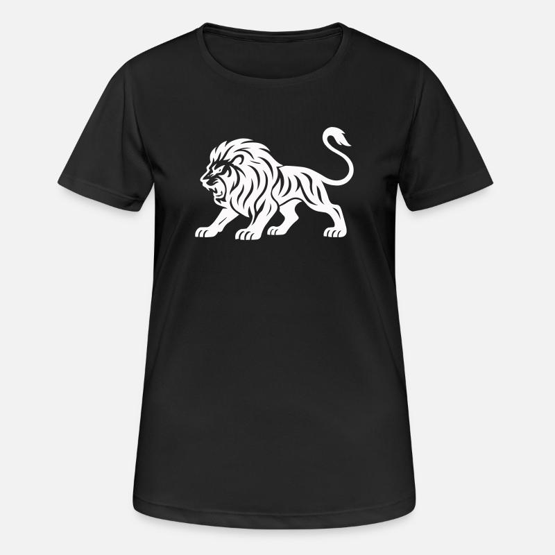 Tiger Silhouette - Women's Breathable T-Shirt - black