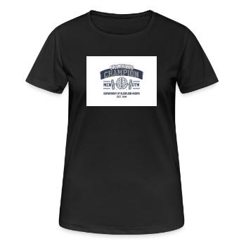 Blague de Sur-Thinking Champion Fitness - T-shirt respirant Femme - noir - Devant - AI Model Female 172 light (172cm)