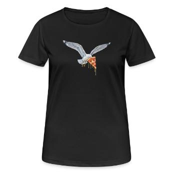 Boulderer Colorsplash Boulder Bouldern - Frauen T-Shirt atmungsaktiv - Schwarz - Vorne - AI Model Female 172 light (172cm)