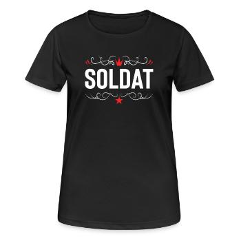Soldier Profession - Women's Breathable T-Shirt - black - Front - AI Model Female 172 light (172cm)