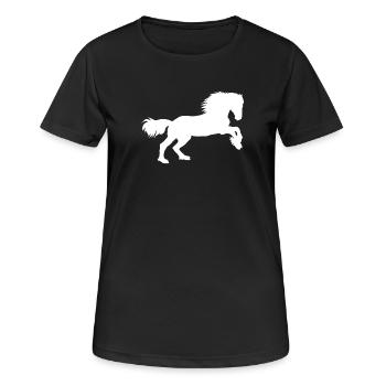 Puissance des chevaux - T-shirt respirant Femme - noir - Devant - AI Model Female 172 light (172cm)
