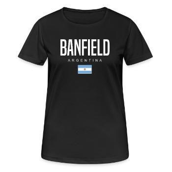 Banfield Argentine Argentin - T-shirt respirant Femme - noir - Devant - AI Model Female 172 light (172cm)