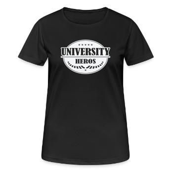 Insigne Unihelden - T-shirt respirant Femme - noir - Devant - AI Model Female 172 light (172cm)